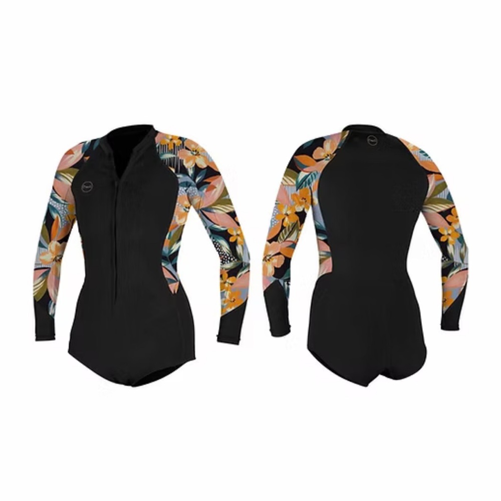 O'Neill Kids Floral Black One Piece - Picture 2 of 2